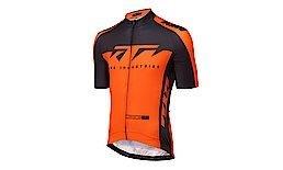 Factory Team Race dres s kratkimi rokavi, črna / oranžna, 62(XL) 