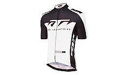 Factory Team Race dres s kratkimi rokavi, črna / bela, 66(3XL)
