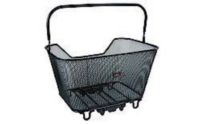 Široka košara Racktime za zadaj, Snap it sistem, črna