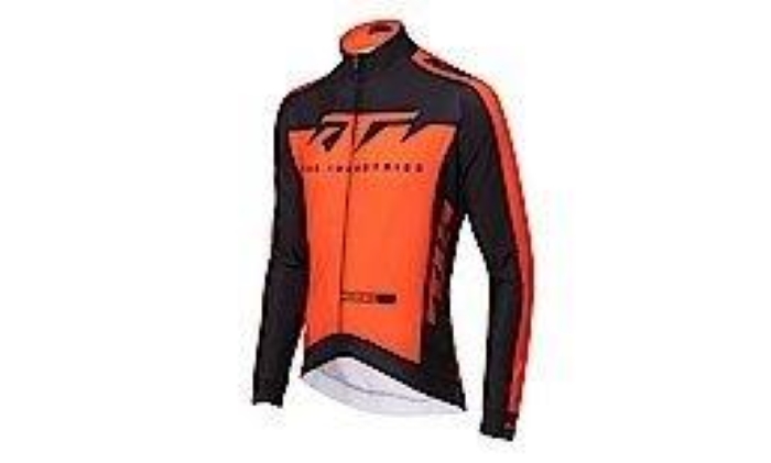 Factory Team dres z dolgimi rokavi, zimski, črna / oranžna, 56(S)