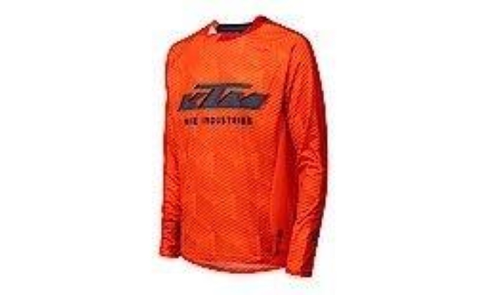 Factory Enduro majica z dolgimi rokavi, oranžna / rdeča, 