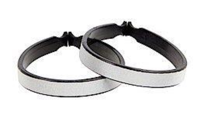 Nožni odsevniki na sponko, črna