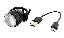 Sprednja luč Quick LED Alloy USB, črna