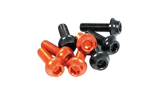 Nosilec bidona Screw Set alloy , črna / oranžna