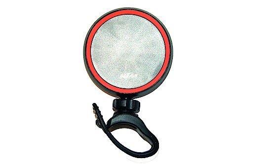 Ogledalo S 360° rubber ring clamp, črna / oranžna