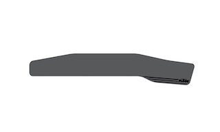 Chain Stay Protector Silicone Hardtail, črna