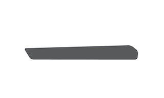 Chain Stay Protector Silicone Universal, črna