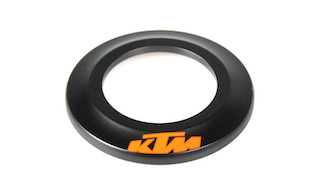 KTM Prime Headset Cap 48/5, črna / oranžna matt